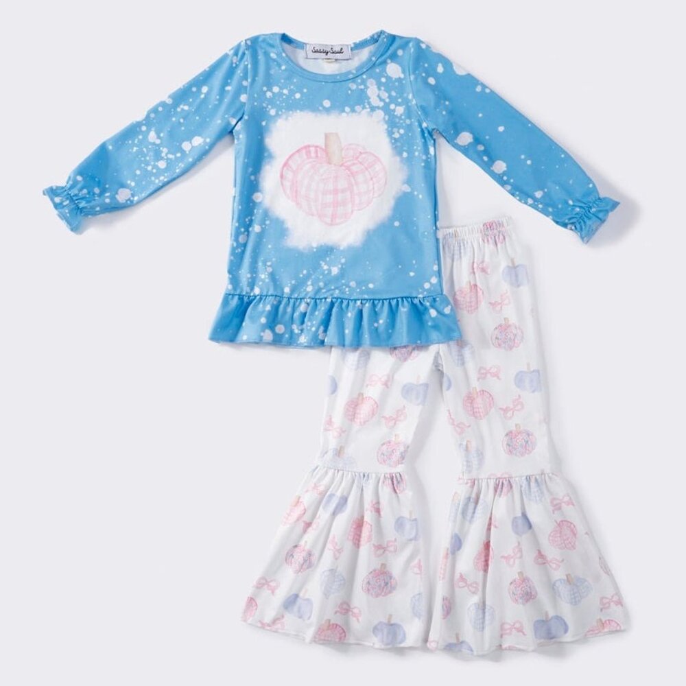 Sassy Soul Blue Pumpkin Flare Pant Set